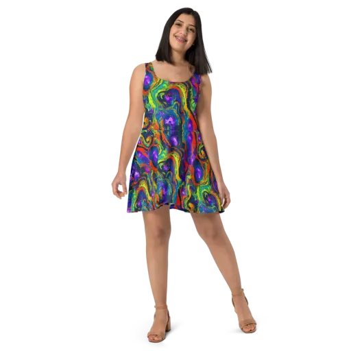 Infinite Color on a Skater Dress
