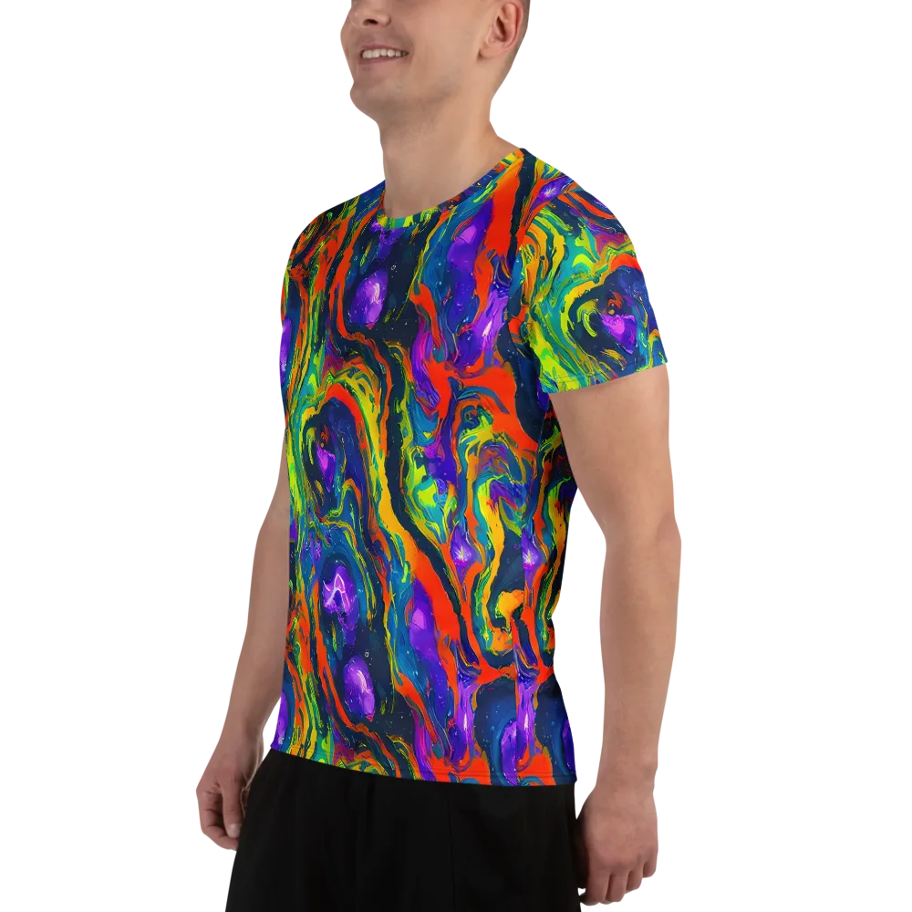 Infinite Color on Men's Athletic T-Shirt — Left
