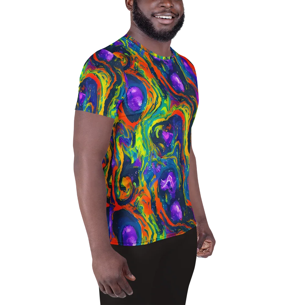 Infinite Color on Men's Athletic T-Shirt — Right