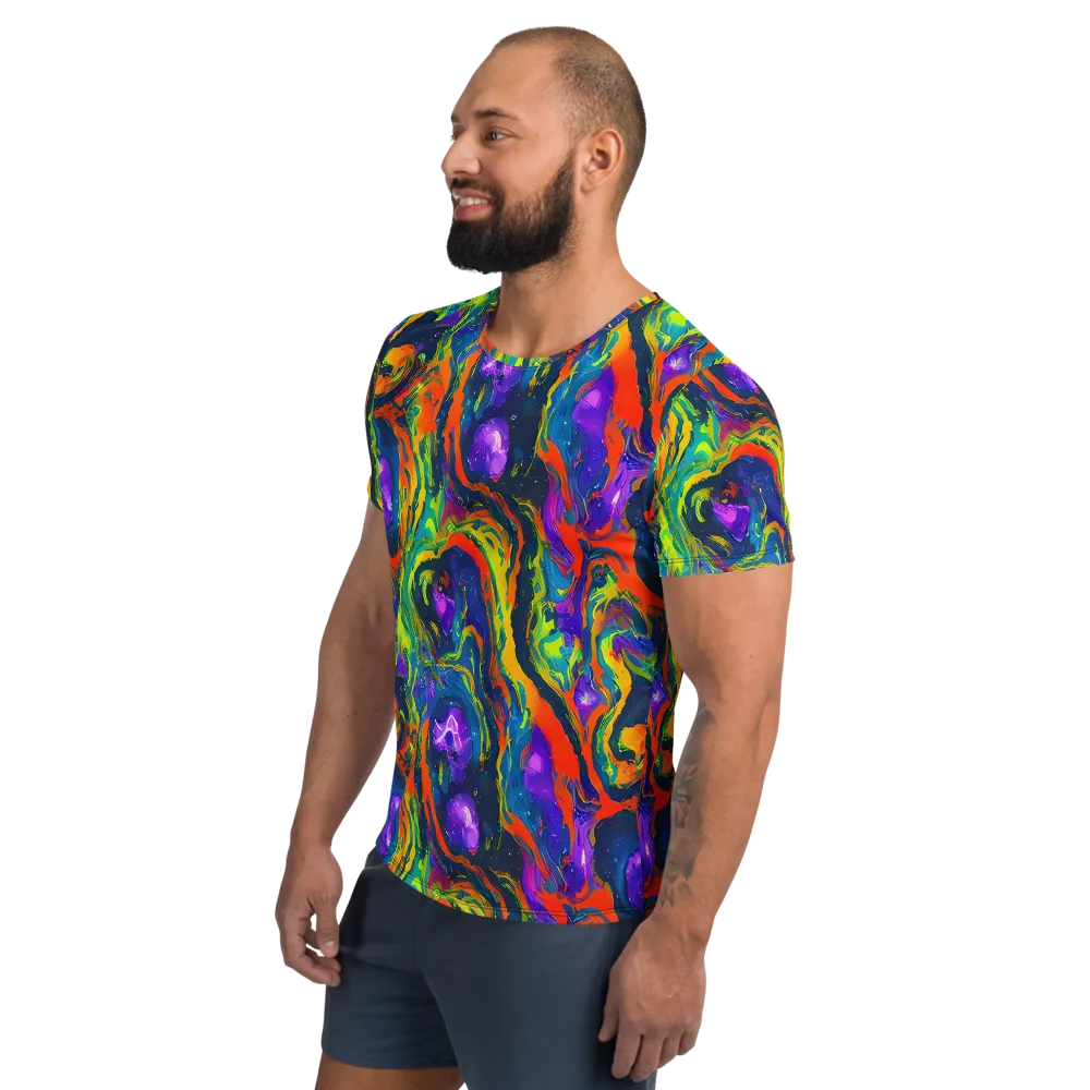 Infinite Color on Men's Athletic T-Shirt — Left