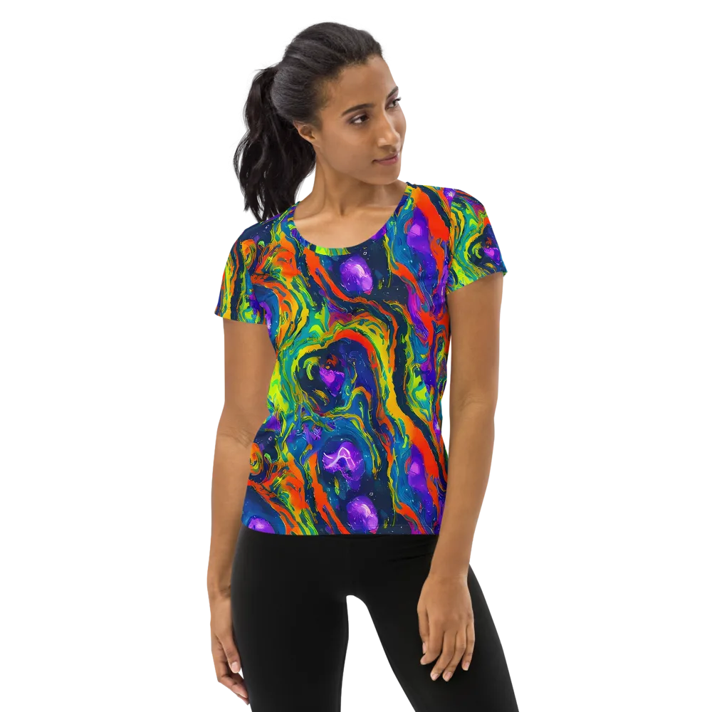Infinite Color on Women's Athletic T-Shirt — Front