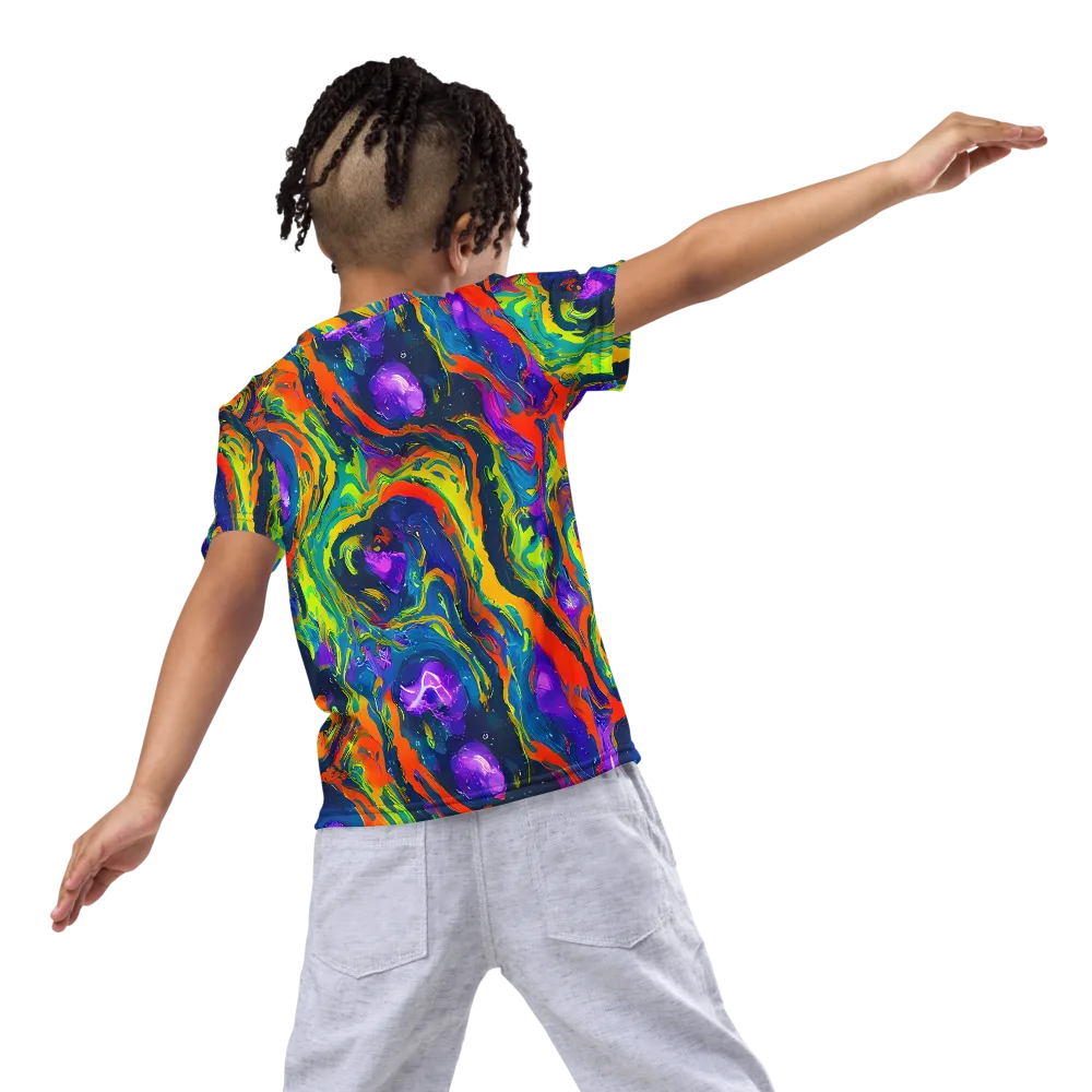 Infinite Color on Kids Crew Neck T-Shirt — Back