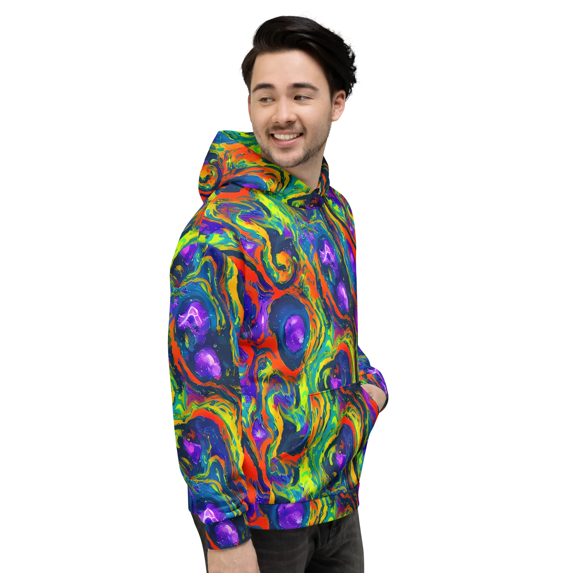 Infinite Color on Hoodie — Right