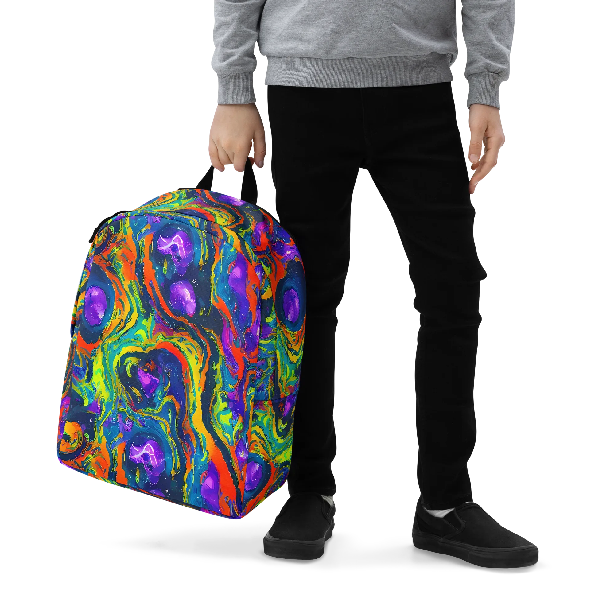 Infinite Color on Minimalist Backpack — Zoomed-in