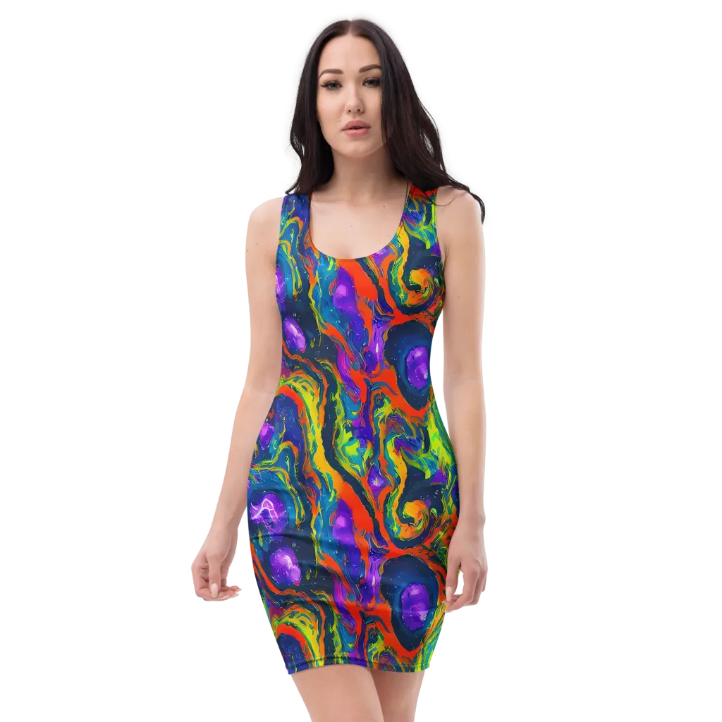 Infinite Color on Bodycon Dress — Front