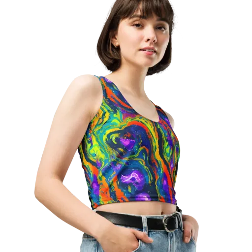 Infinite Color on a Crop Top
