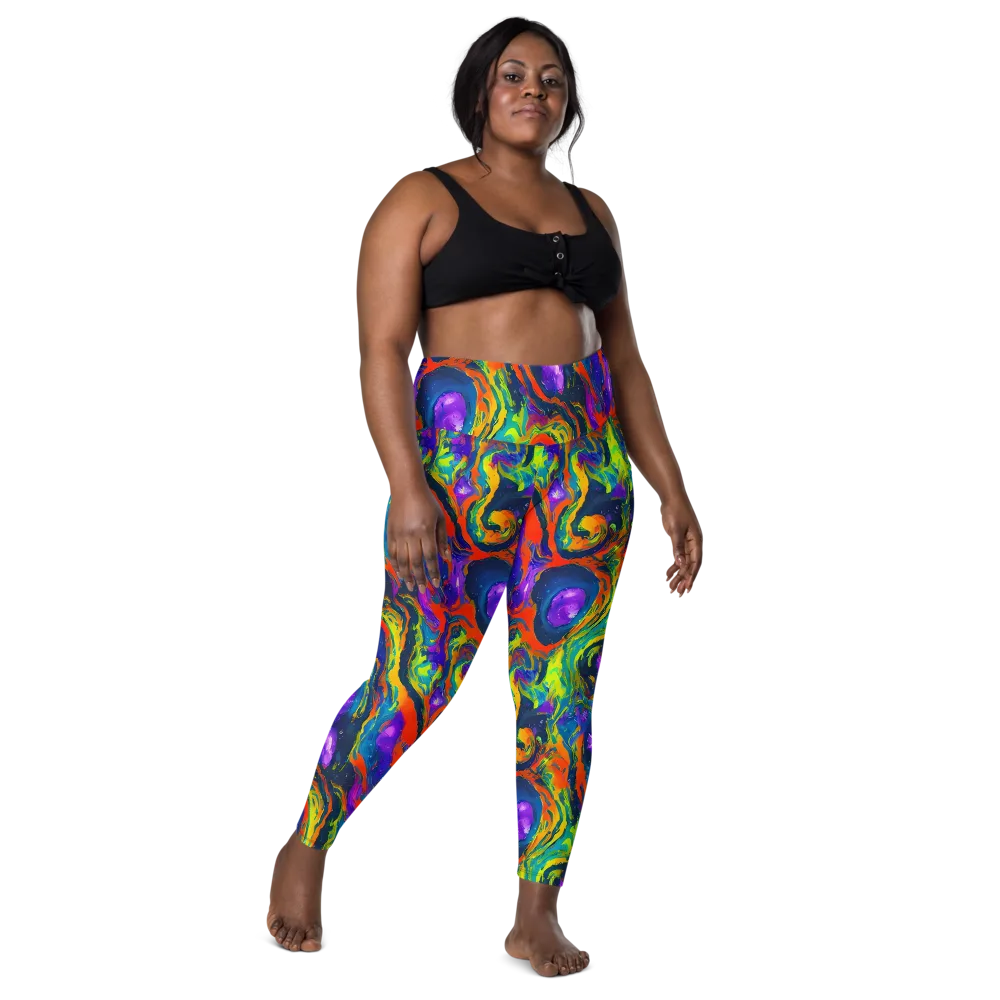 Infinite Color on Leggings with Pockets — Front