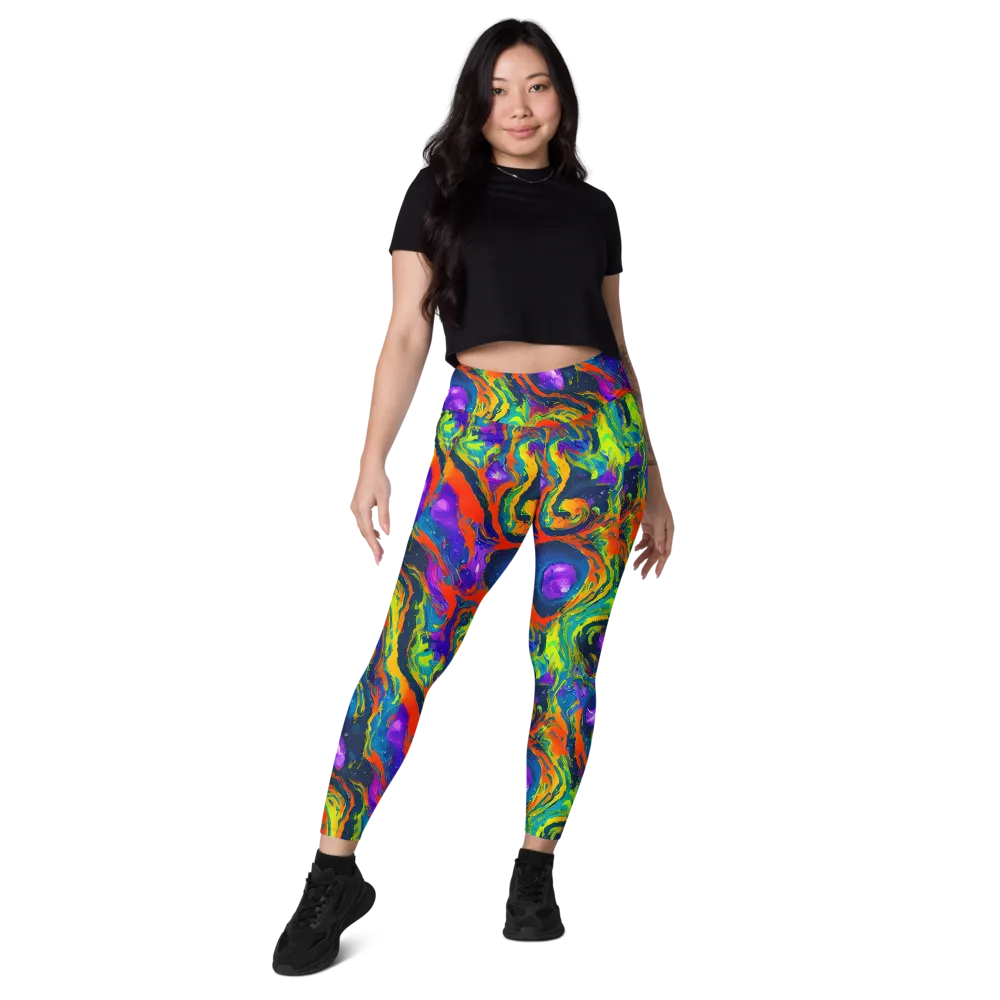Infinite Color on Leggings with Pockets — Front