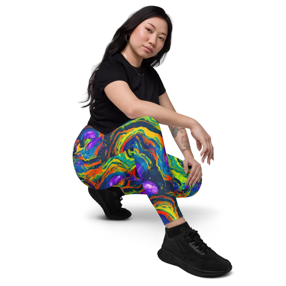 Infinite Color on Leggings with Pockets — Right Front