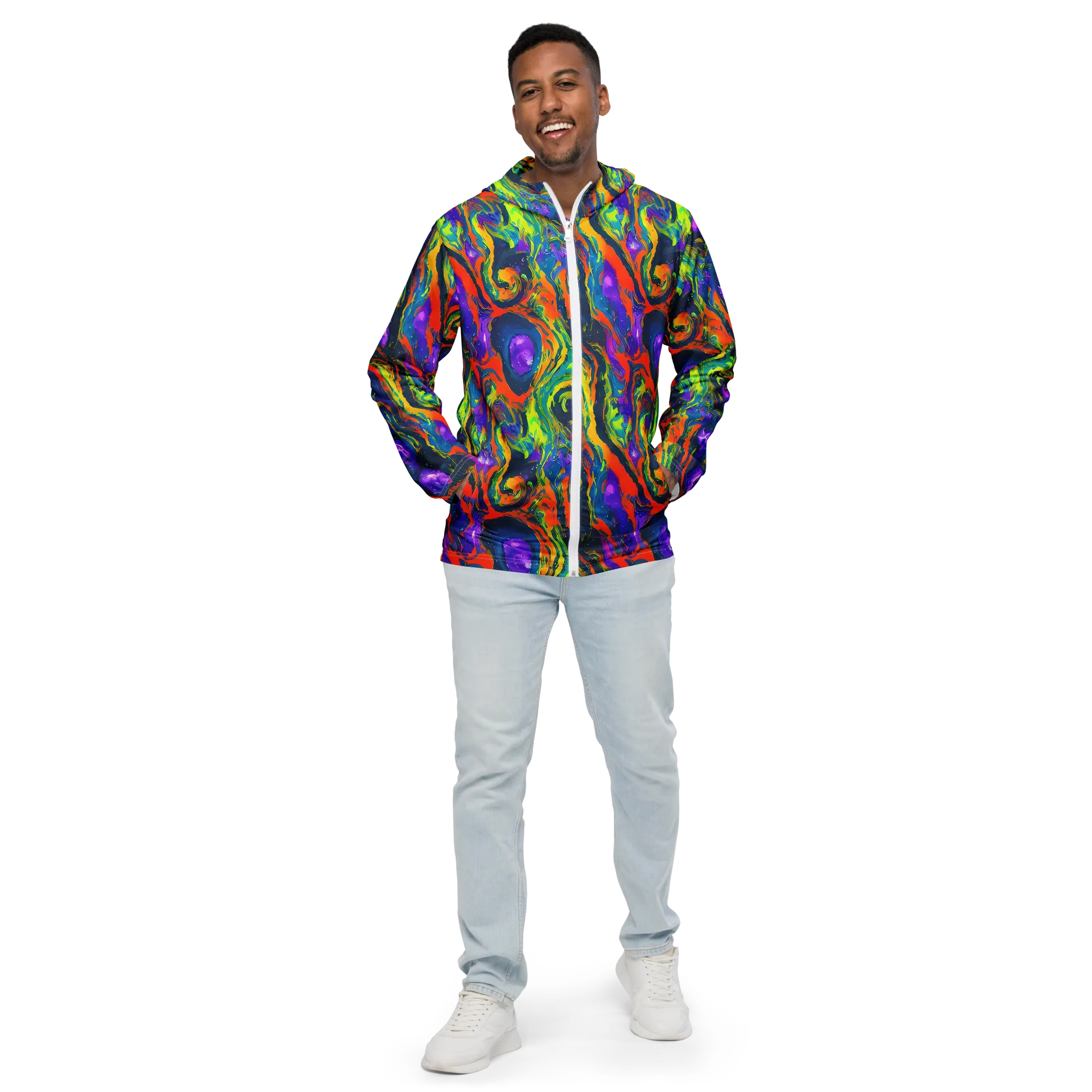 Infinite Color on Men's Windbreaker — Front