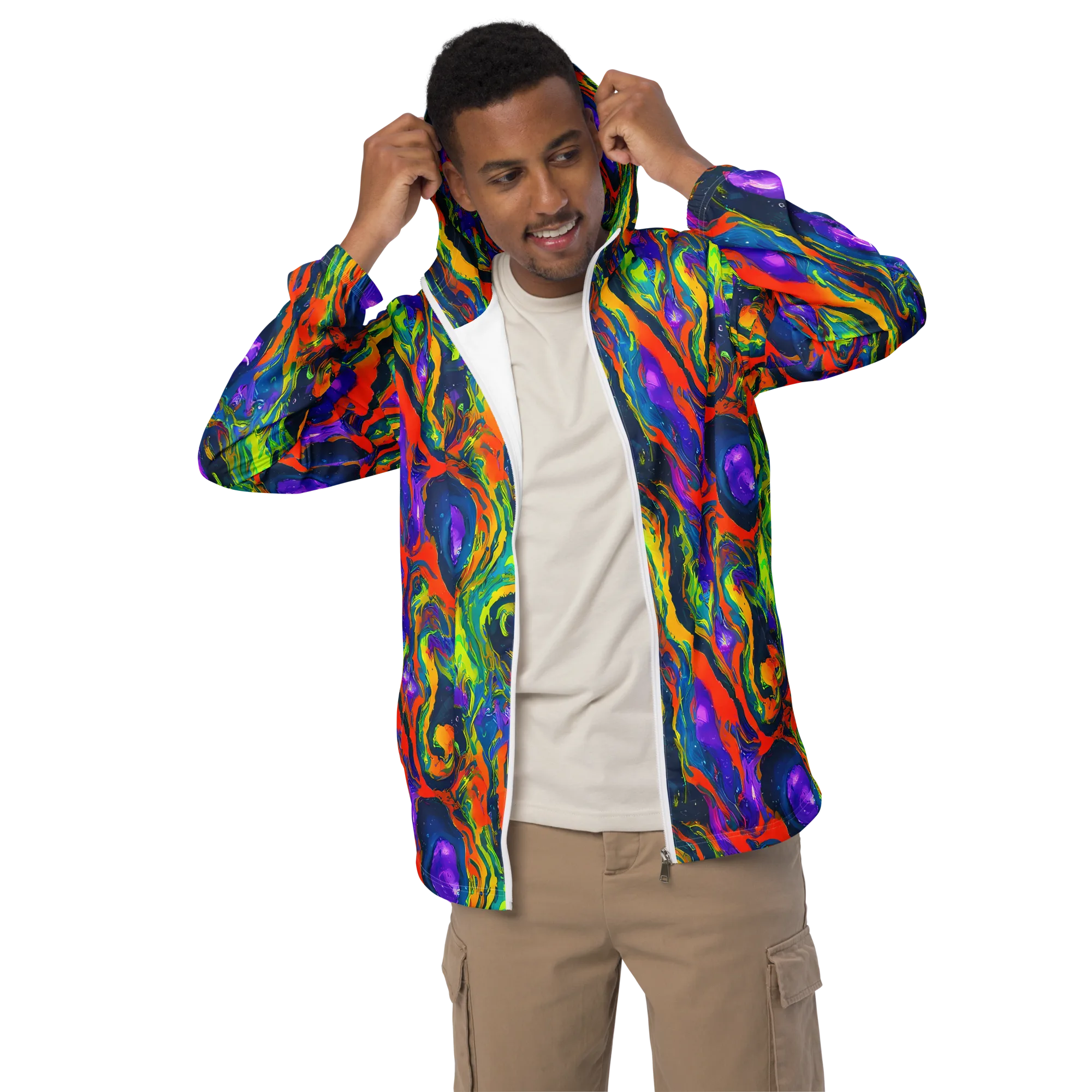 Infinite Color on Men's Windbreaker — Front