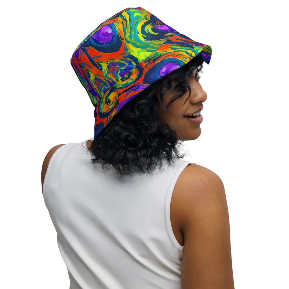Infinite Color on Reversible Bucket Hat — Right Outside