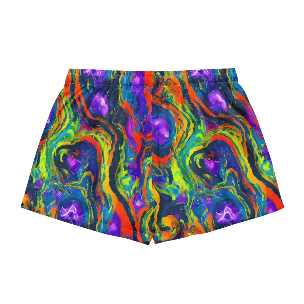 Infinite Color on Women's Pajama Shorts — Back