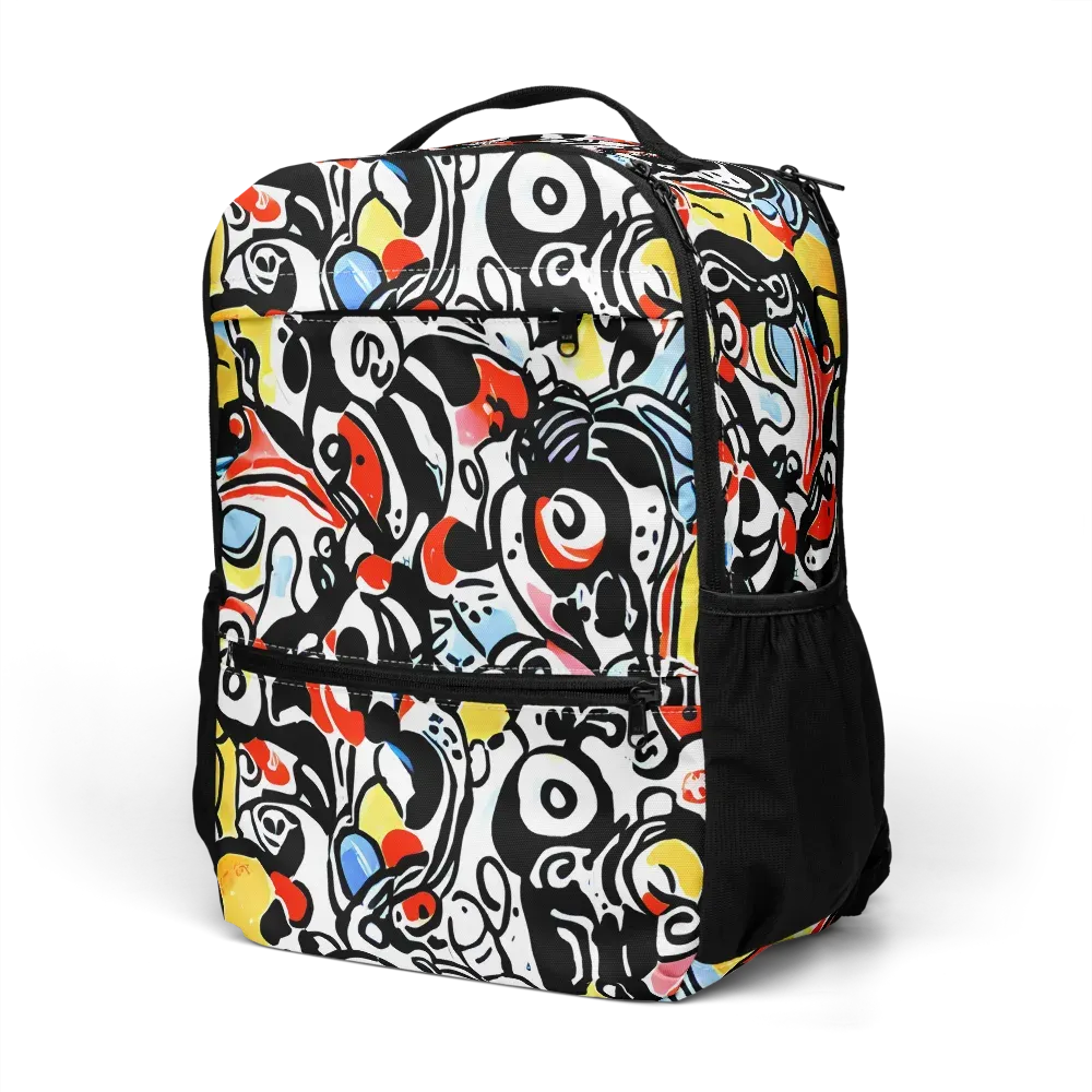 Electric Doodle on Utility Backpack — Left Front