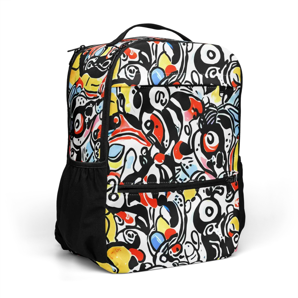 Electric Doodle on Utility Backpack — Right Front