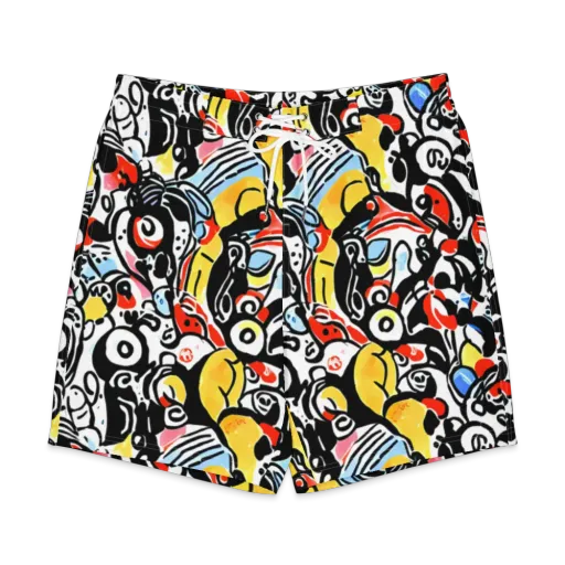 Electric Doodle on a Men's Board Shorts