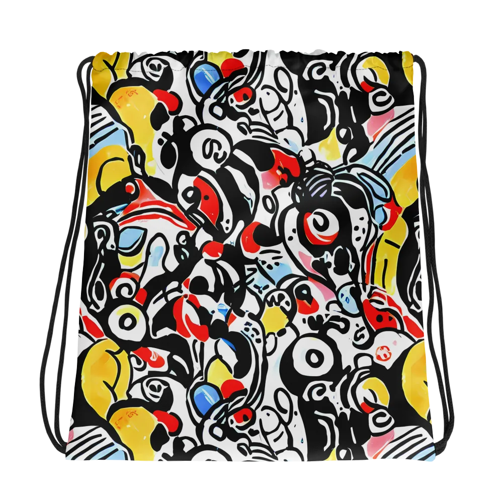 Electric Doodle on Drawstring Bag — Photo