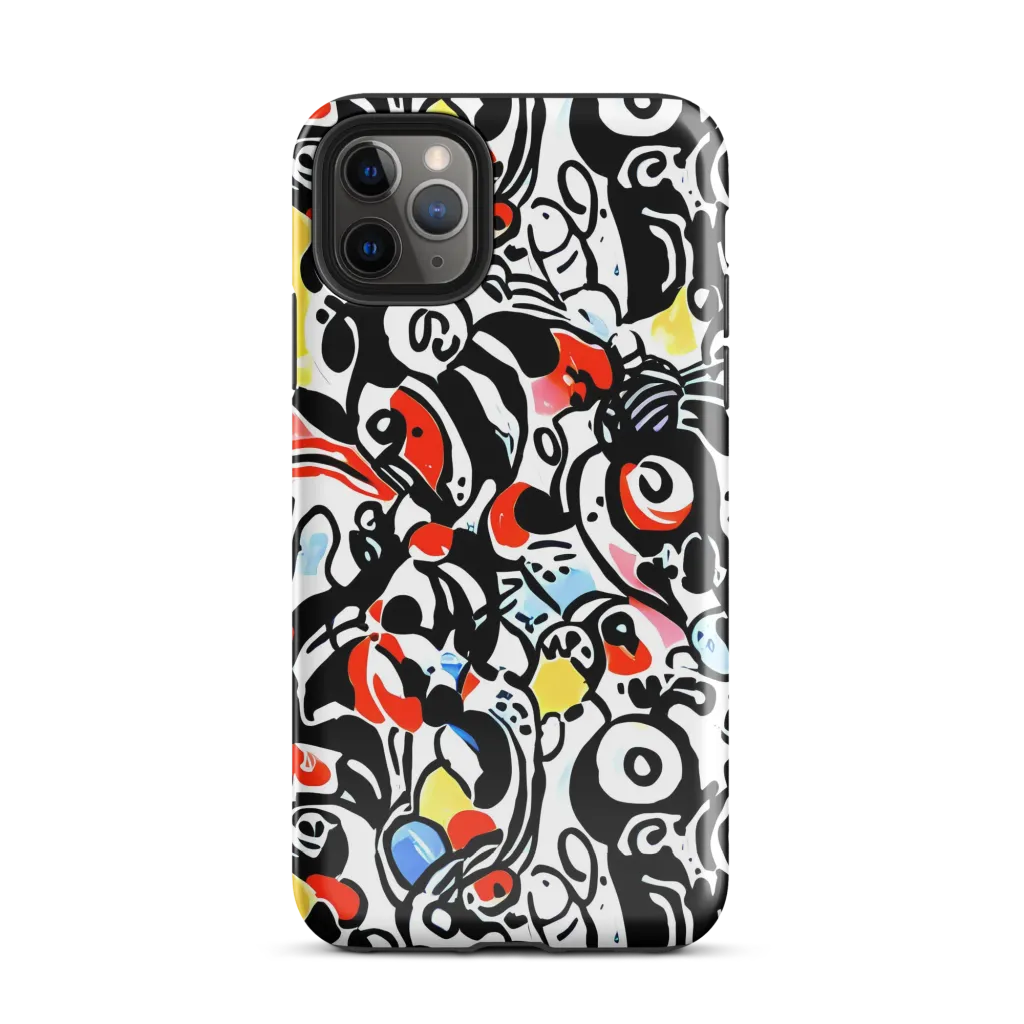 Electric Doodle on Tough Case for iPhone® — Front