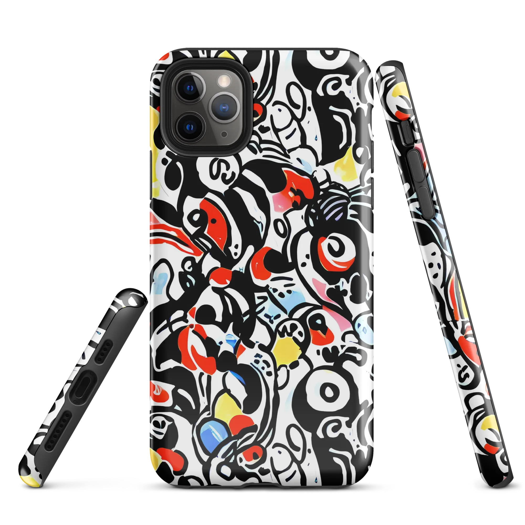 Electric Doodle on Tough Case for iPhone® — Front