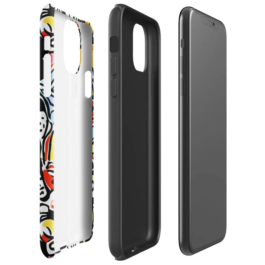 Electric Doodle on Tough Case for iPhone® — Right