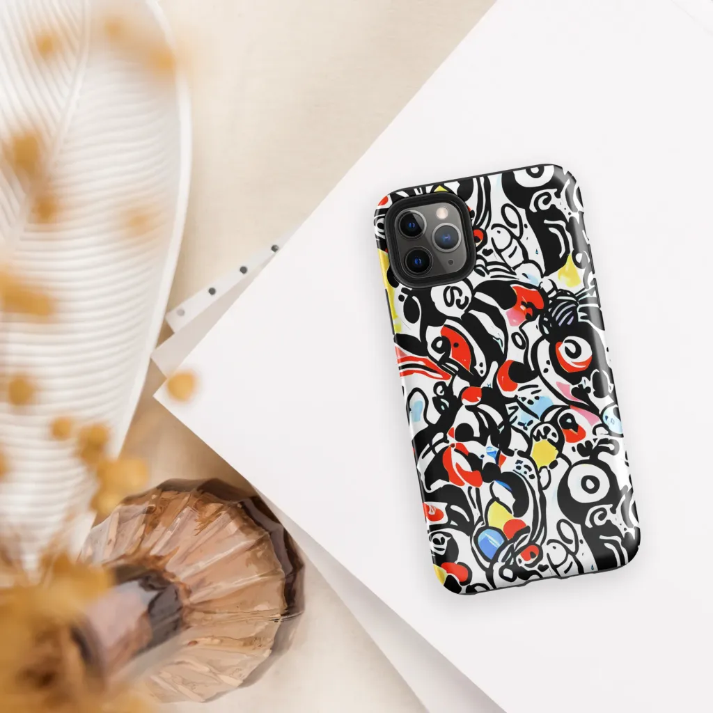 Electric Doodle on Tough Case for iPhone® — Front
