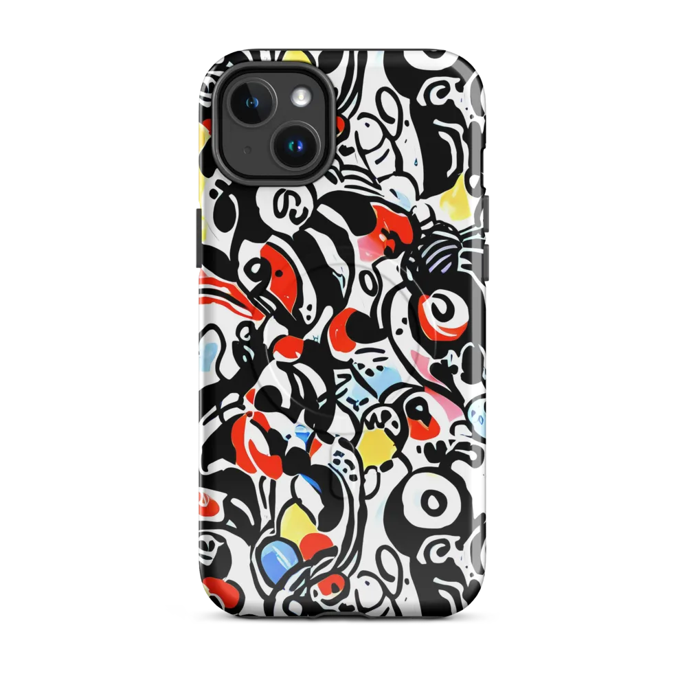 Electric Doodle on MagSafe Tough Case for iPhone® — Front