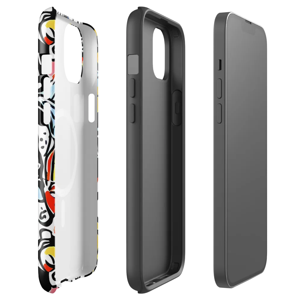 Electric Doodle on MagSafe Tough Case for iPhone® — Front