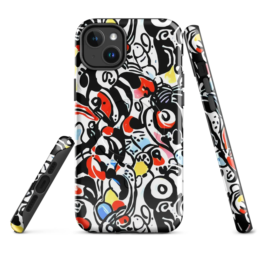 Electric Doodle on MagSafe Tough Case for iPhone® — Front