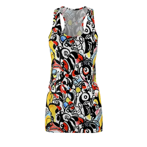 Electric Doodle on a Racerback Dress
