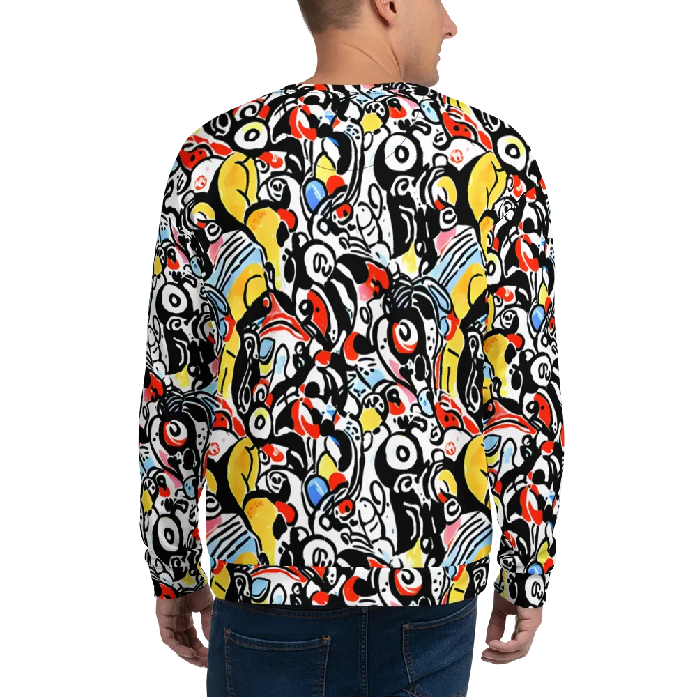 Electric Doodle on Sweatshirt — Back