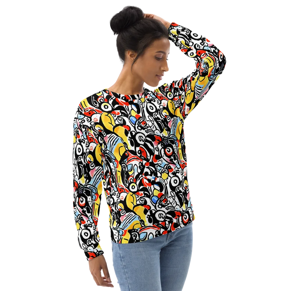 Electric Doodle on Sweatshirt — Right Front
