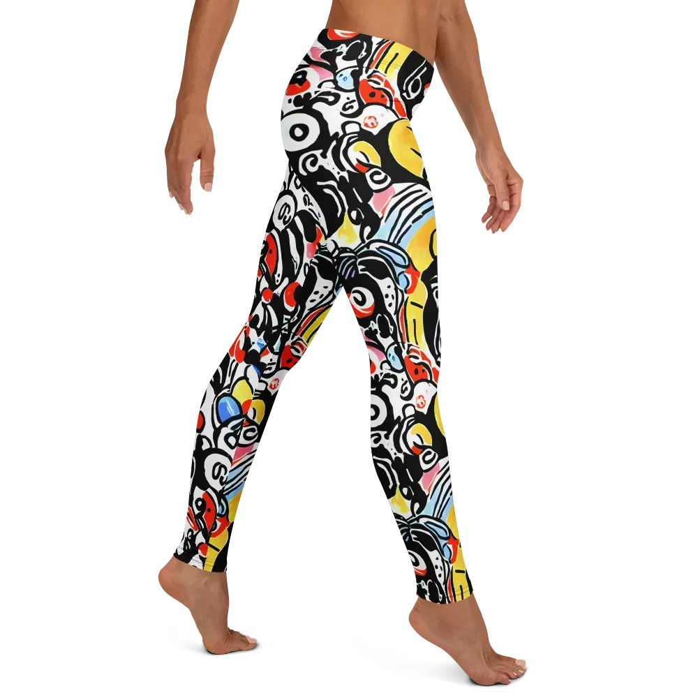 Electric Doodle on Leggings — Right