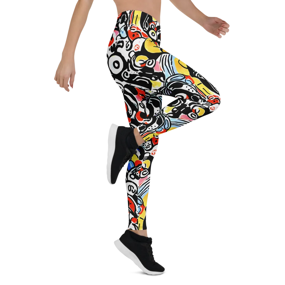 Electric Doodle on Leggings — Right