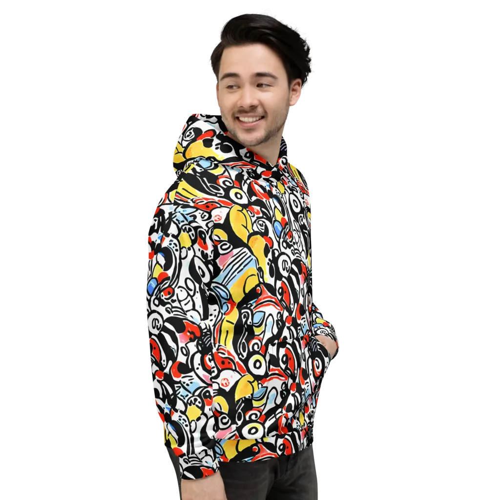 Electric Doodle on Hoodie — Right