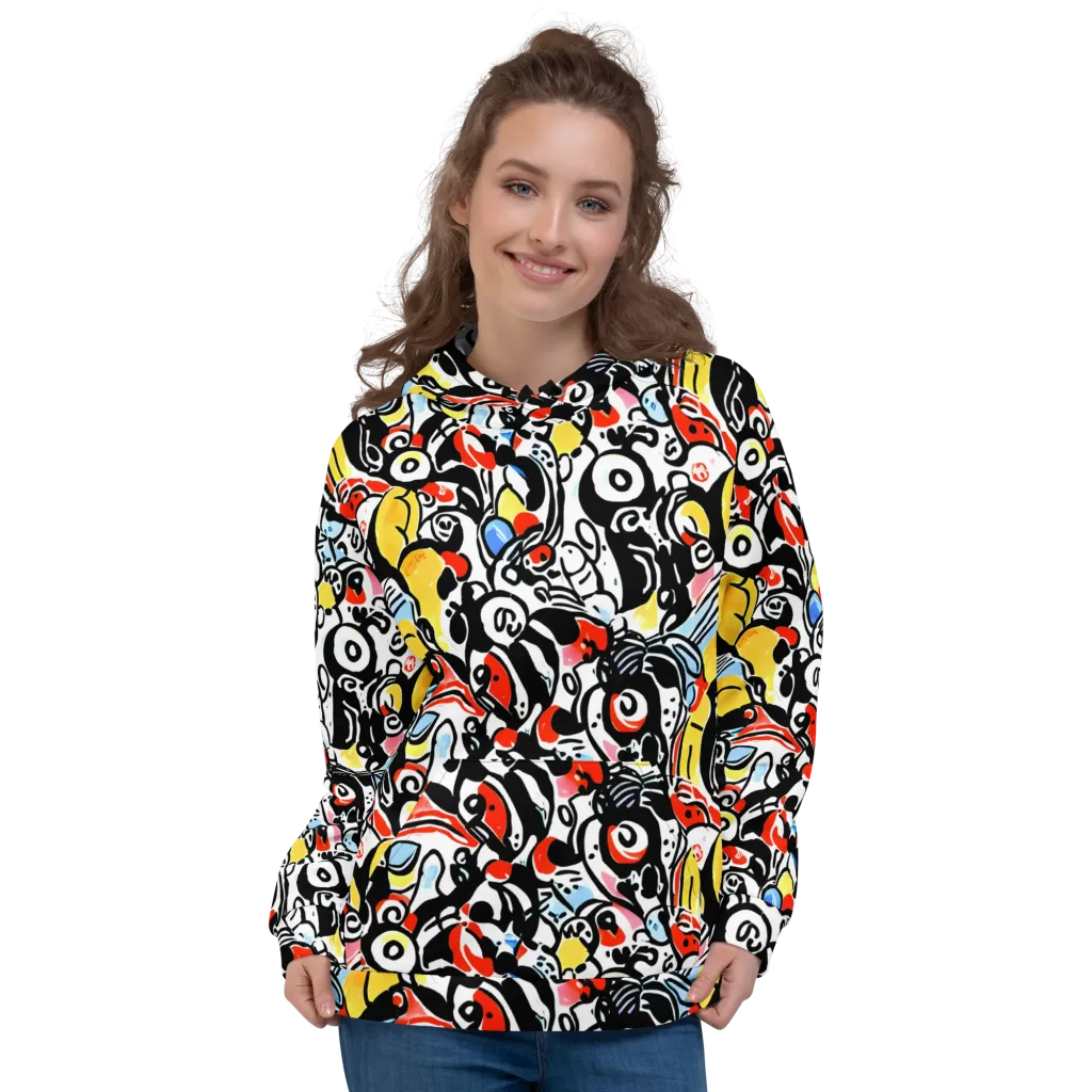 Electric Doodle on Hoodie — Front