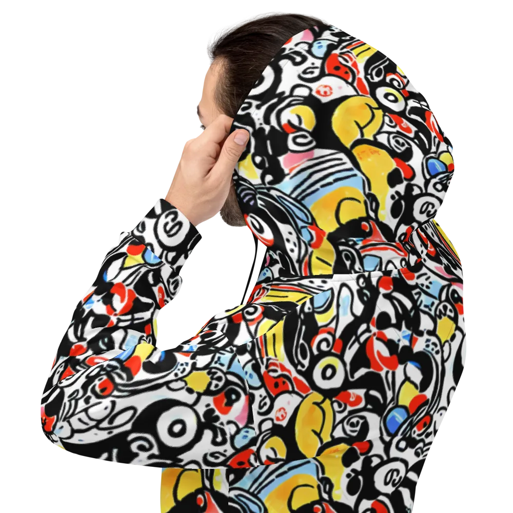 Electric Doodle on Hoodie — Back