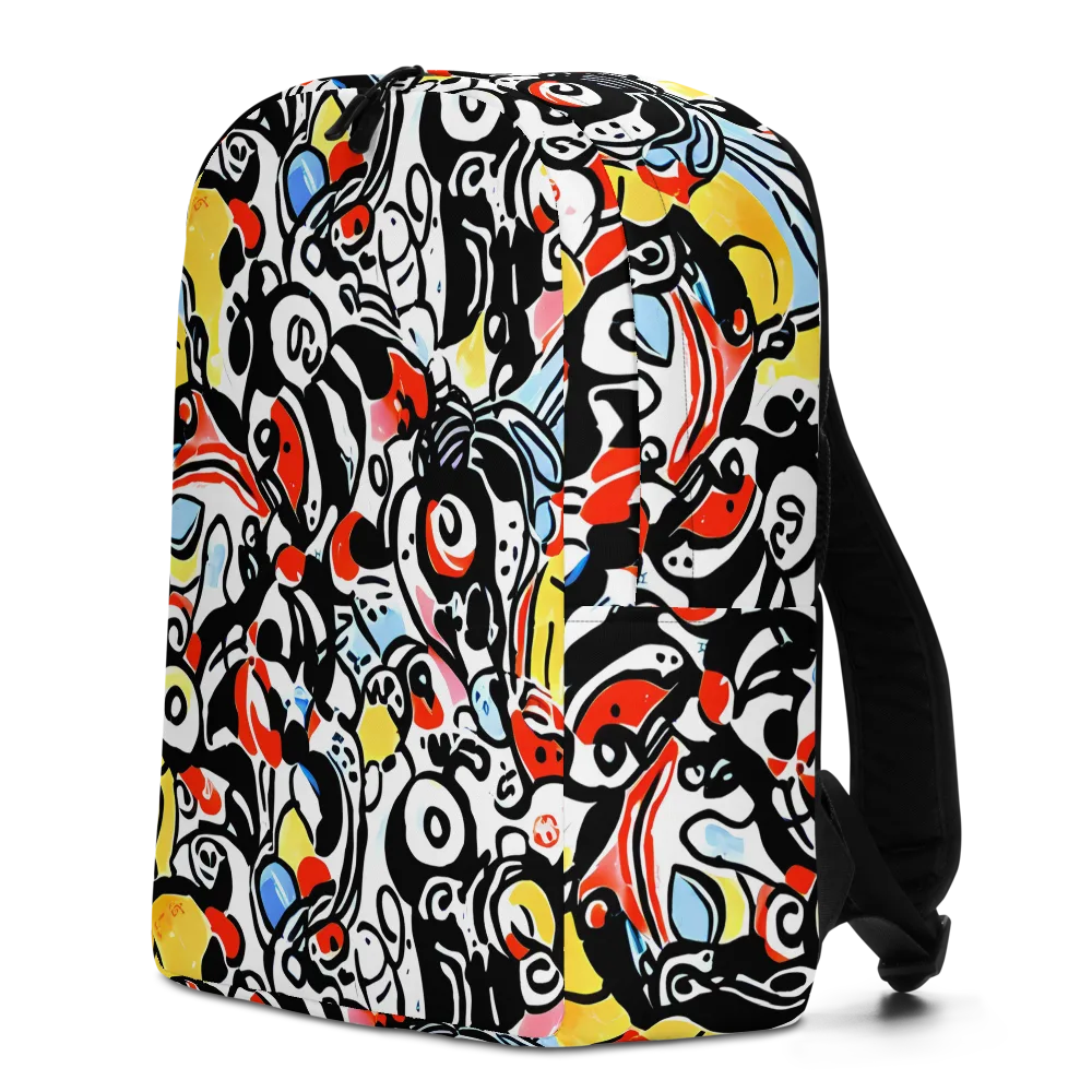 Electric Doodle on Minimalist Backpack — Left