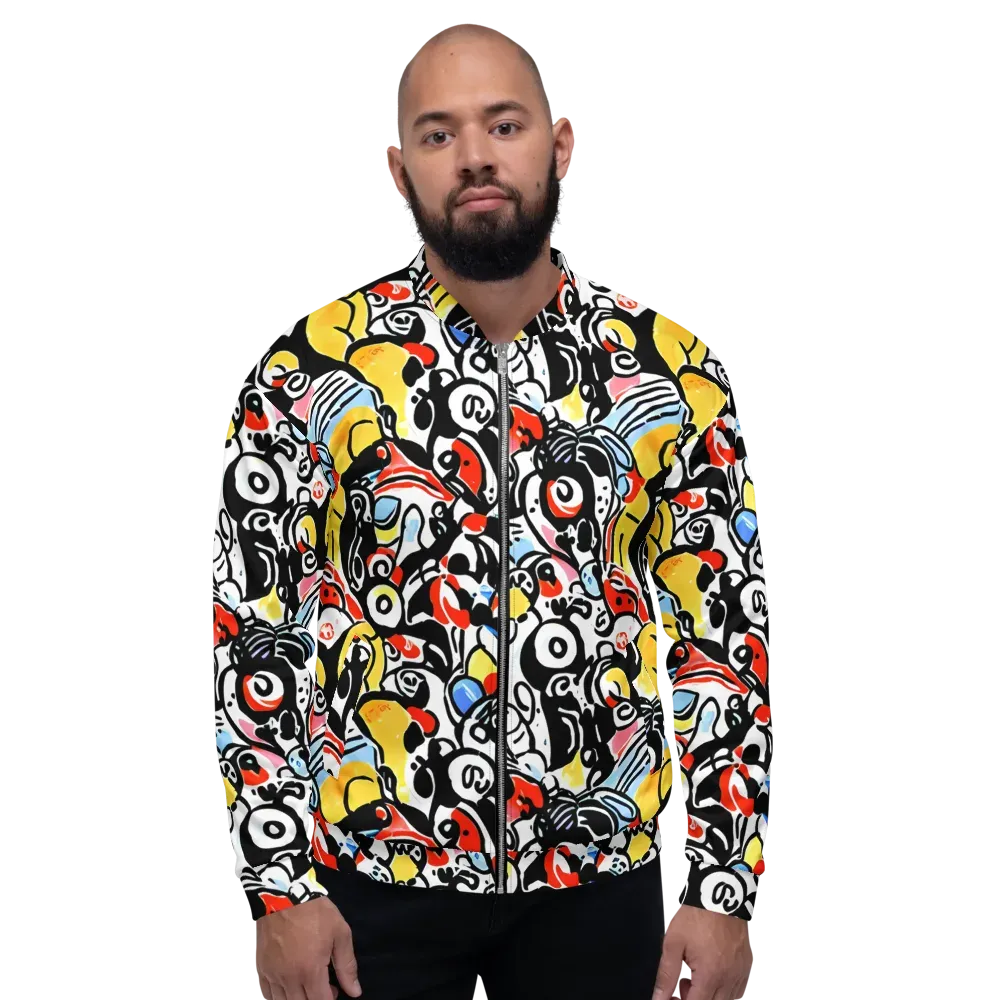 Electric Doodle on Bomber Jacket — Front