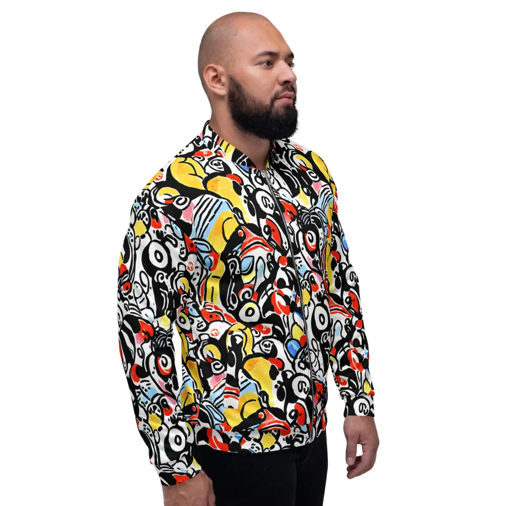 Electric Doodle on Bomber Jacket — Right