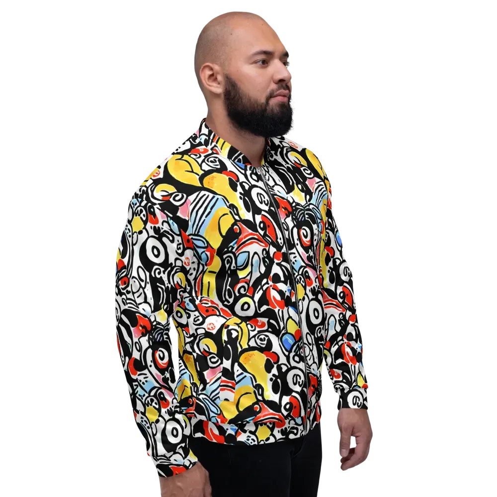 Electric Doodle on Bomber Jacket — Right