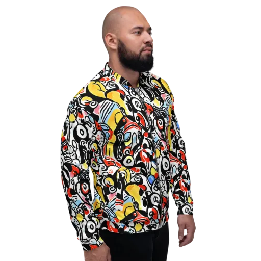 Electric Doodle on a Bomber Jacket