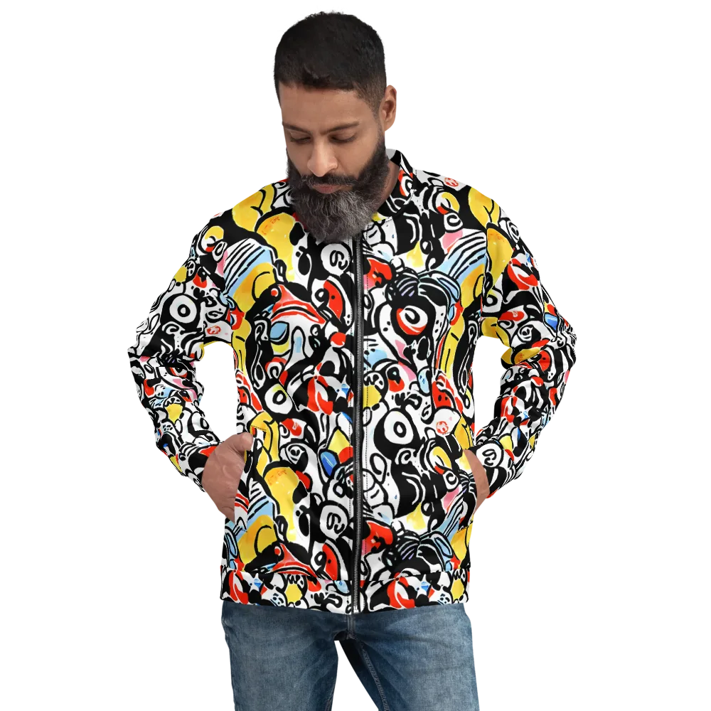 Electric Doodle on Bomber Jacket — Front