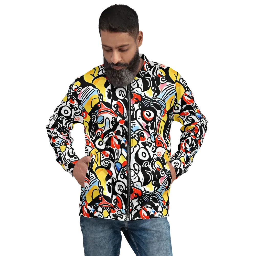 Electric Doodle on Bomber Jacket — Front