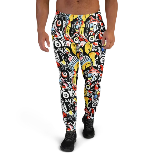 Electric Doodle on a Men's Joggers