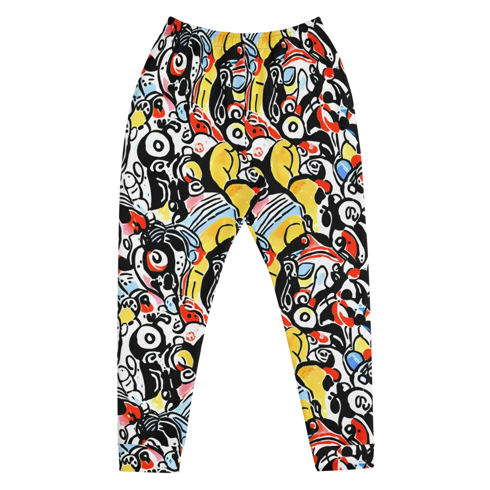 Electric Doodle on Men's Joggers — Front