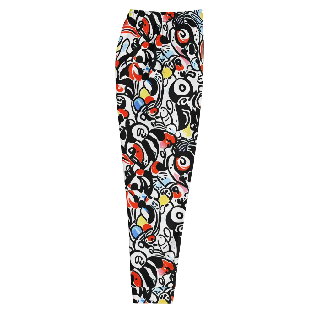 Electric Doodle on Men's Joggers — Right