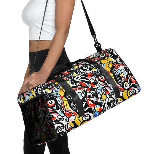 Electric Doodle on a Duffle Bag