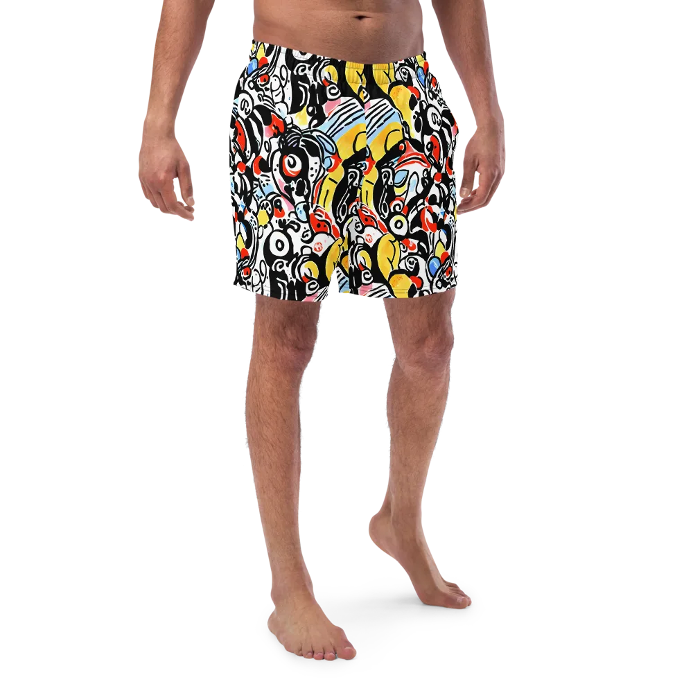 Electric Doodle on Swim Trunks — Front