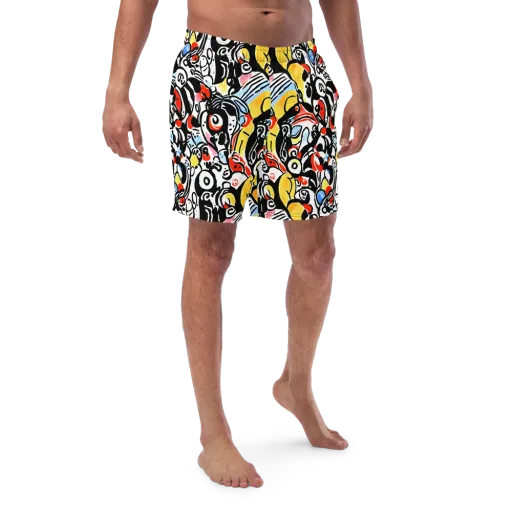 Electric Doodle on a Swim Trunks