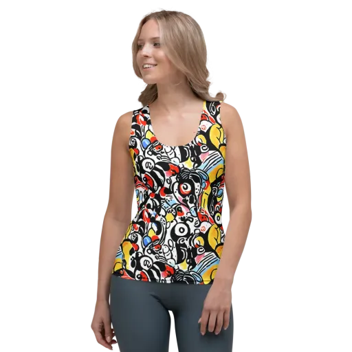 Electric Doodle on a Women's Tank Top